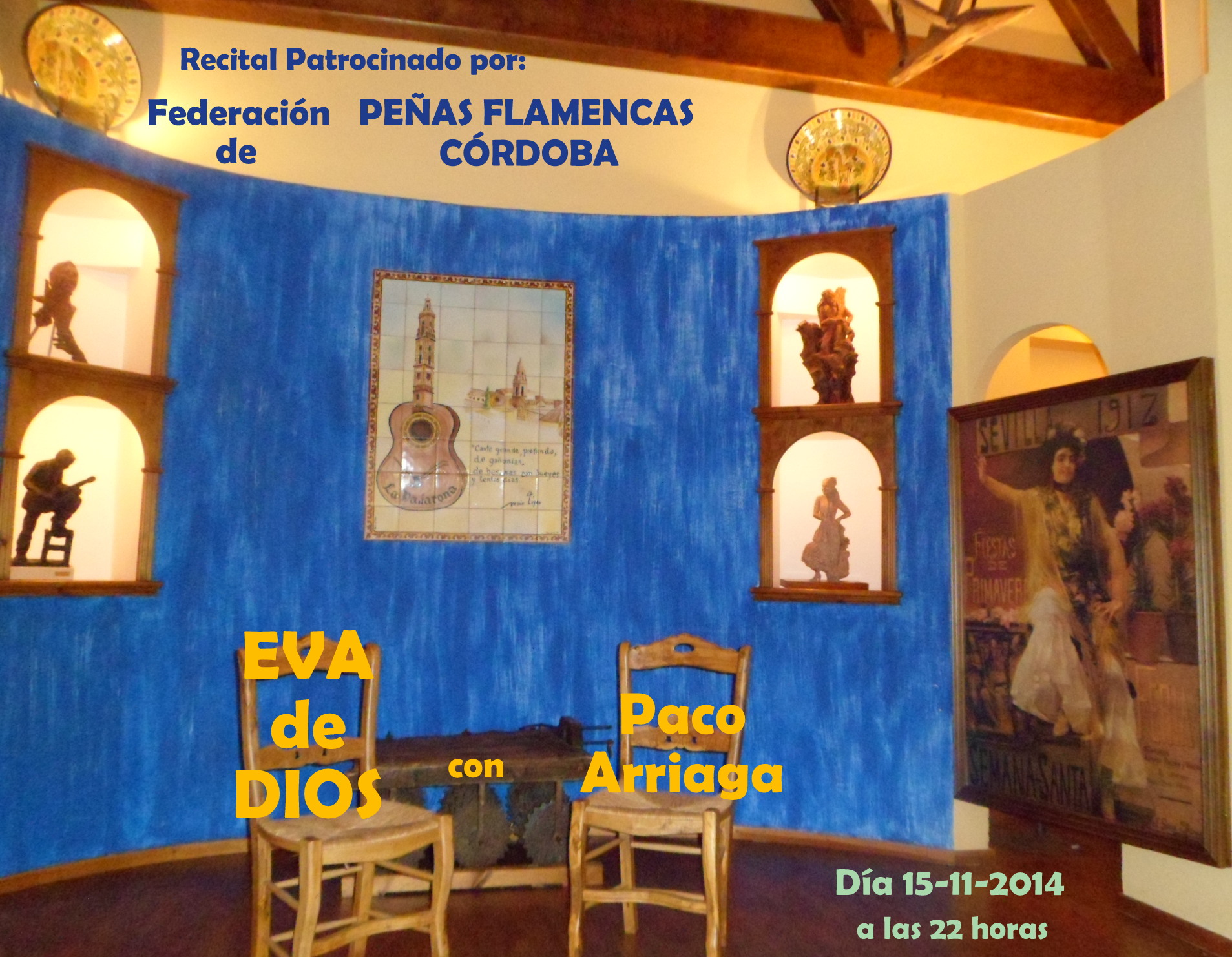 Cartel recital Federación Peñas flamencas de Córdoba