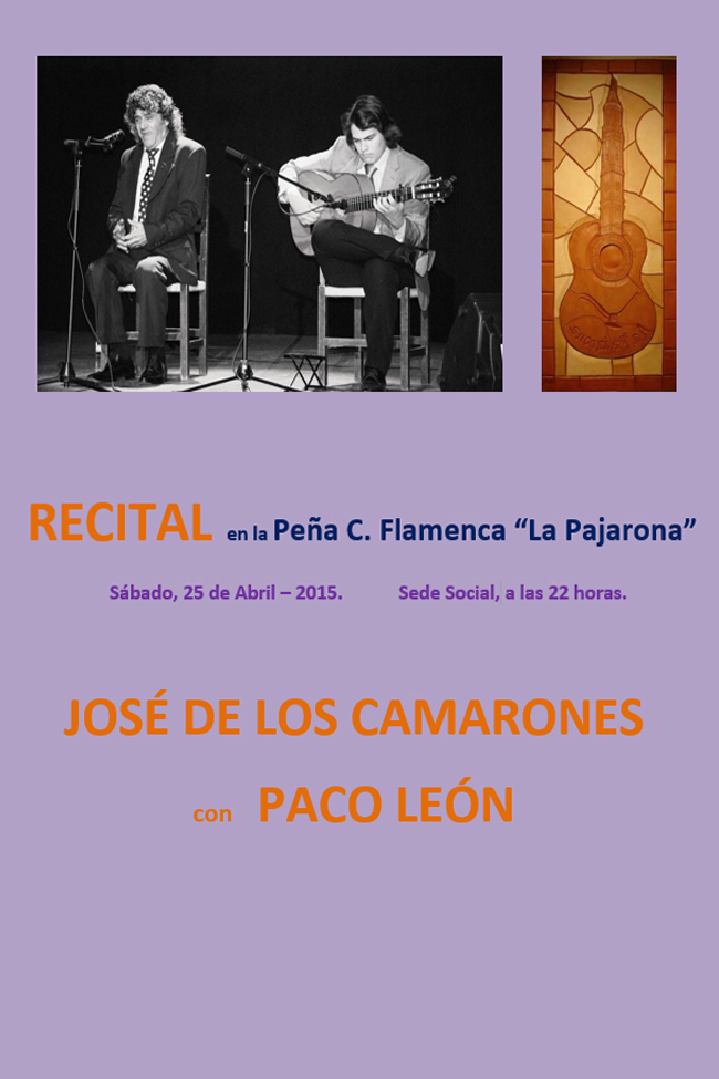 Recital José de los Camarones con Paco León